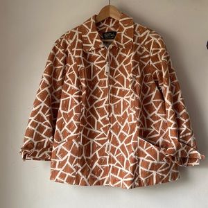 Bob Mackie 1X Animal Print Jacket
